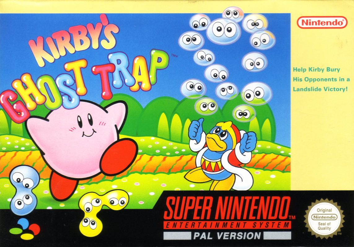 Kirby's Avalanche box art for Super Nintendo